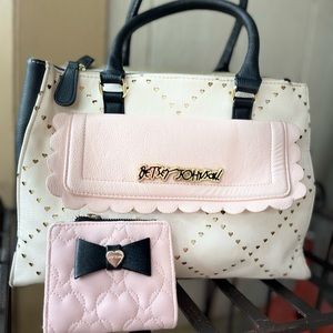 Betsey Johnson handbag and wallet bundle